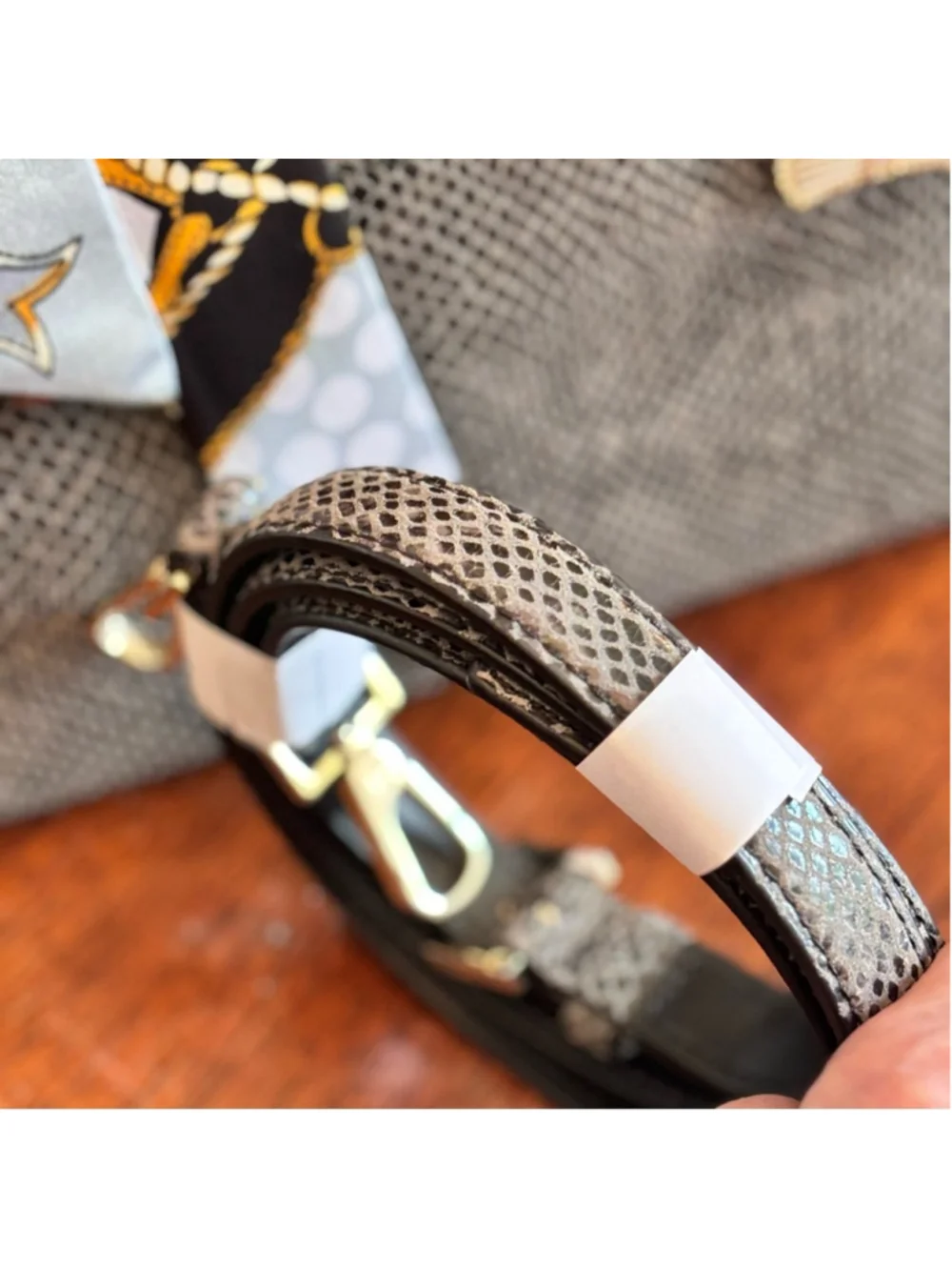 KATE SPADE NY PARLIAMENT SQUARE SAVANNAH CROSSBODY FEATURING SNAKE PRINT DESIGN
